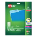 Avery Clear Permanent File Folder Label w/Sure Feed, 0.66x3.44, Clear, PK450 05029